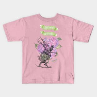 White rabbit in wonderland Kids T-Shirt